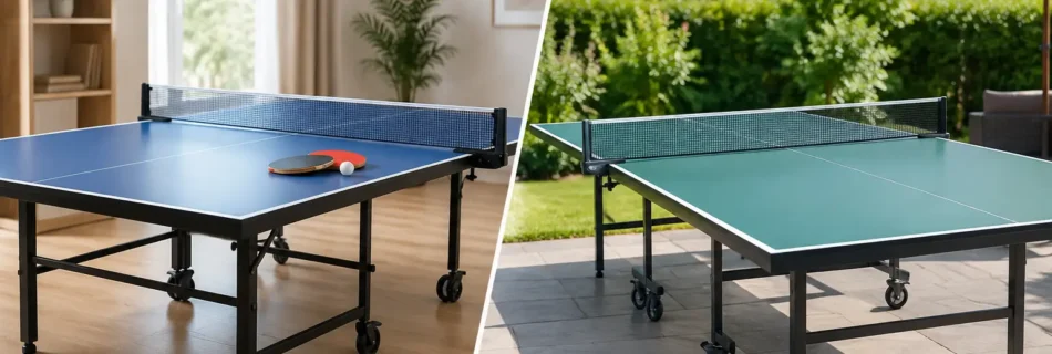 Beltéri vagy kültéri pingpongasztal otthonra
