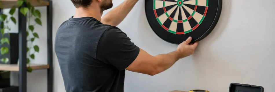 Darts tábla felszerelése lépésről lépésre